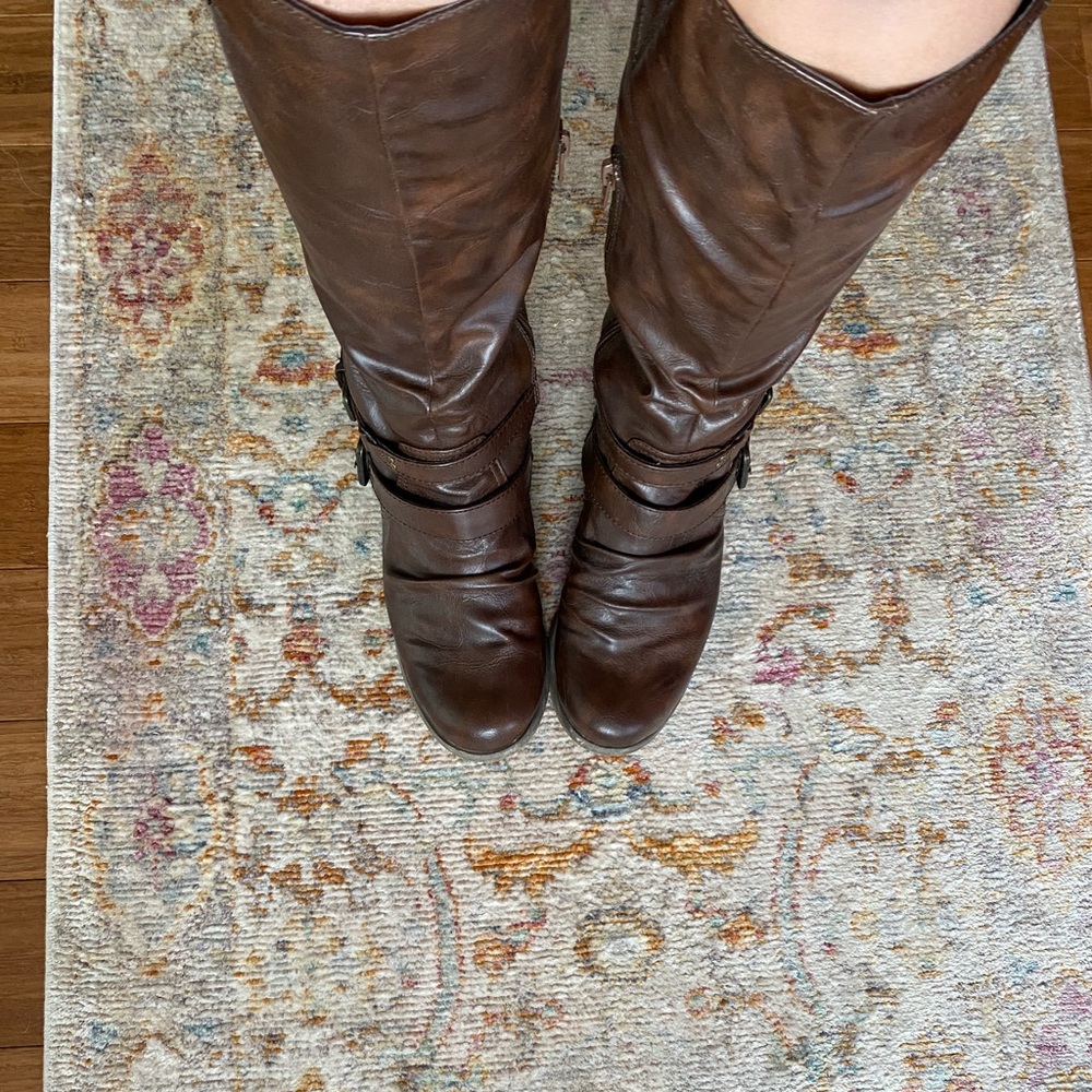 knee brown boots 8.5